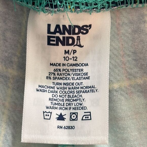 Lands' End Pants MP Lounge Pajama Casual Pull On Plaid NWOT - Picture 9 of 9